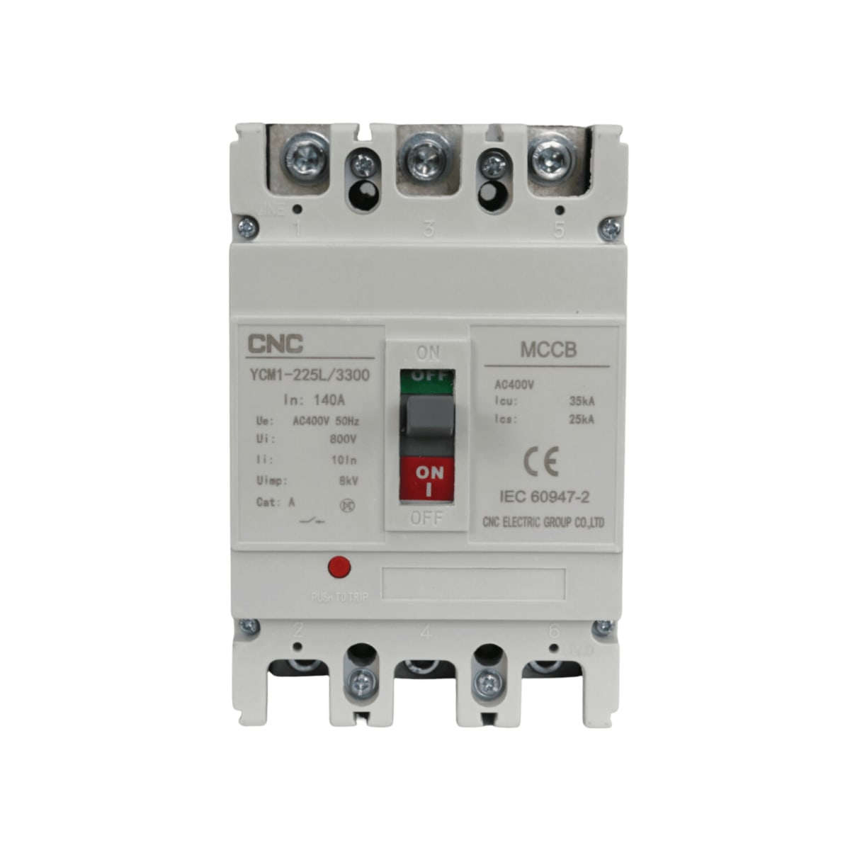 Interruptor Automatico Caja Moldeada 3x140A 35KA CNC - Vista 2
