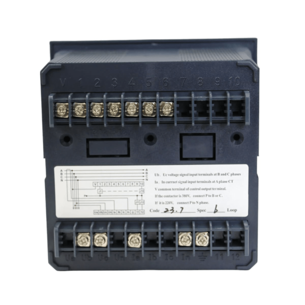 Controlador Regulador de Factor de Potencia 6 Pasos JKW5C 380V - CNC - Vista 3