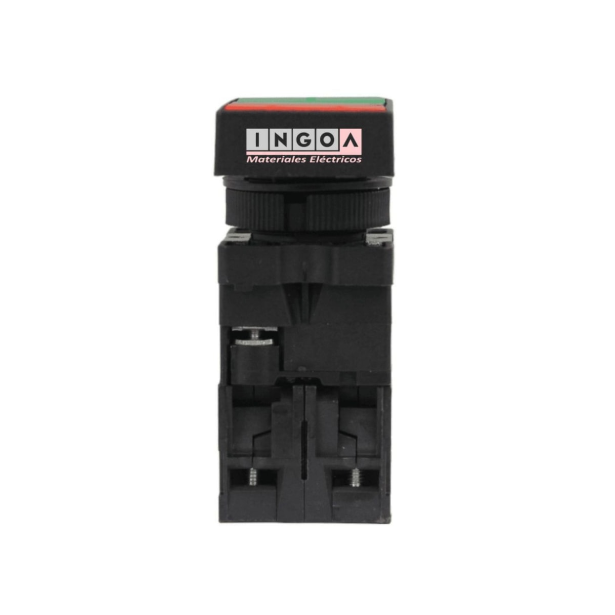Pulsador Doble Partir/Parar Centro Luminoso 22MM 1NA+1NC - CNC - Vista 4