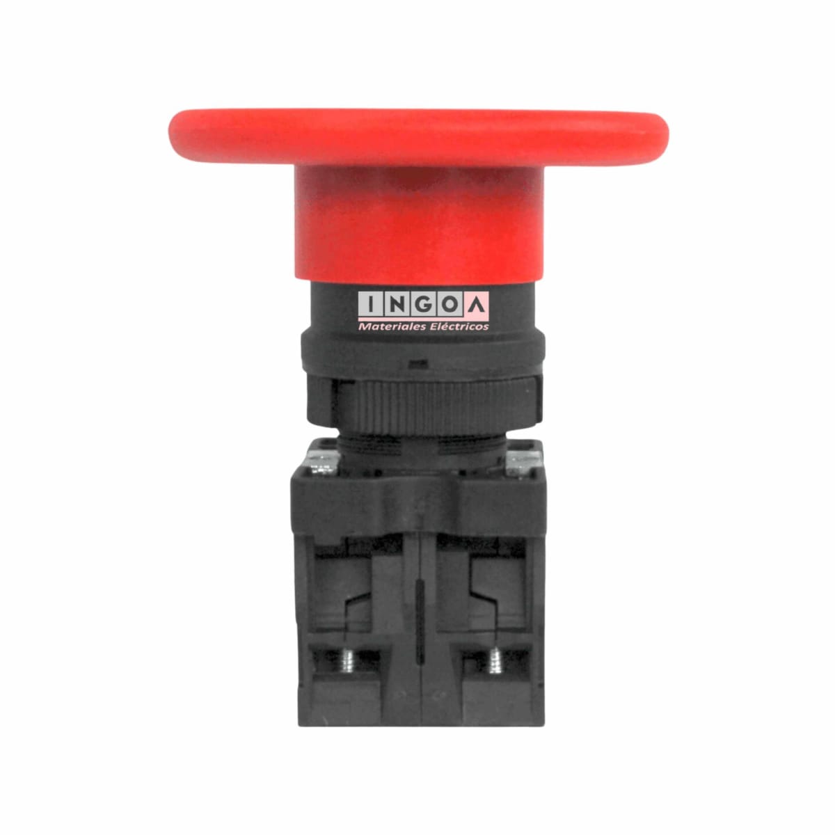 Pulsador Parada de Emergencia Sin Retención 22MM 1NC+1NO Hongo 60MM - Vista 6