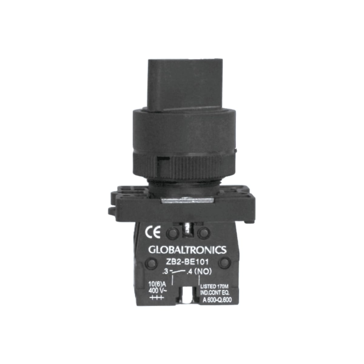 Selector 2 Posiciones 10A 1NO + 1NC 22MM - CNC 0