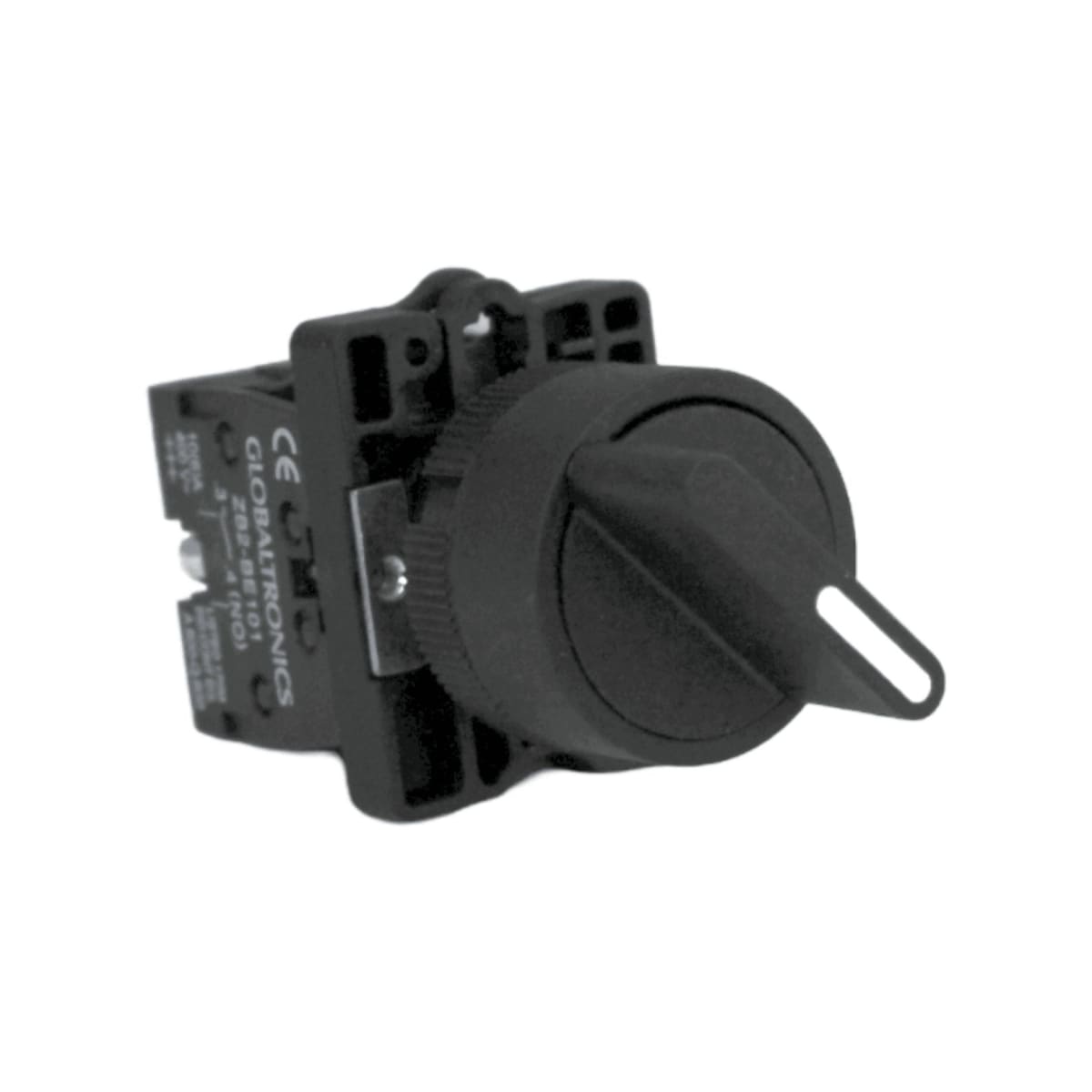 Selector 2 Posiciones 10A 1NO + 1NC 22MM - CNC - Vista 2