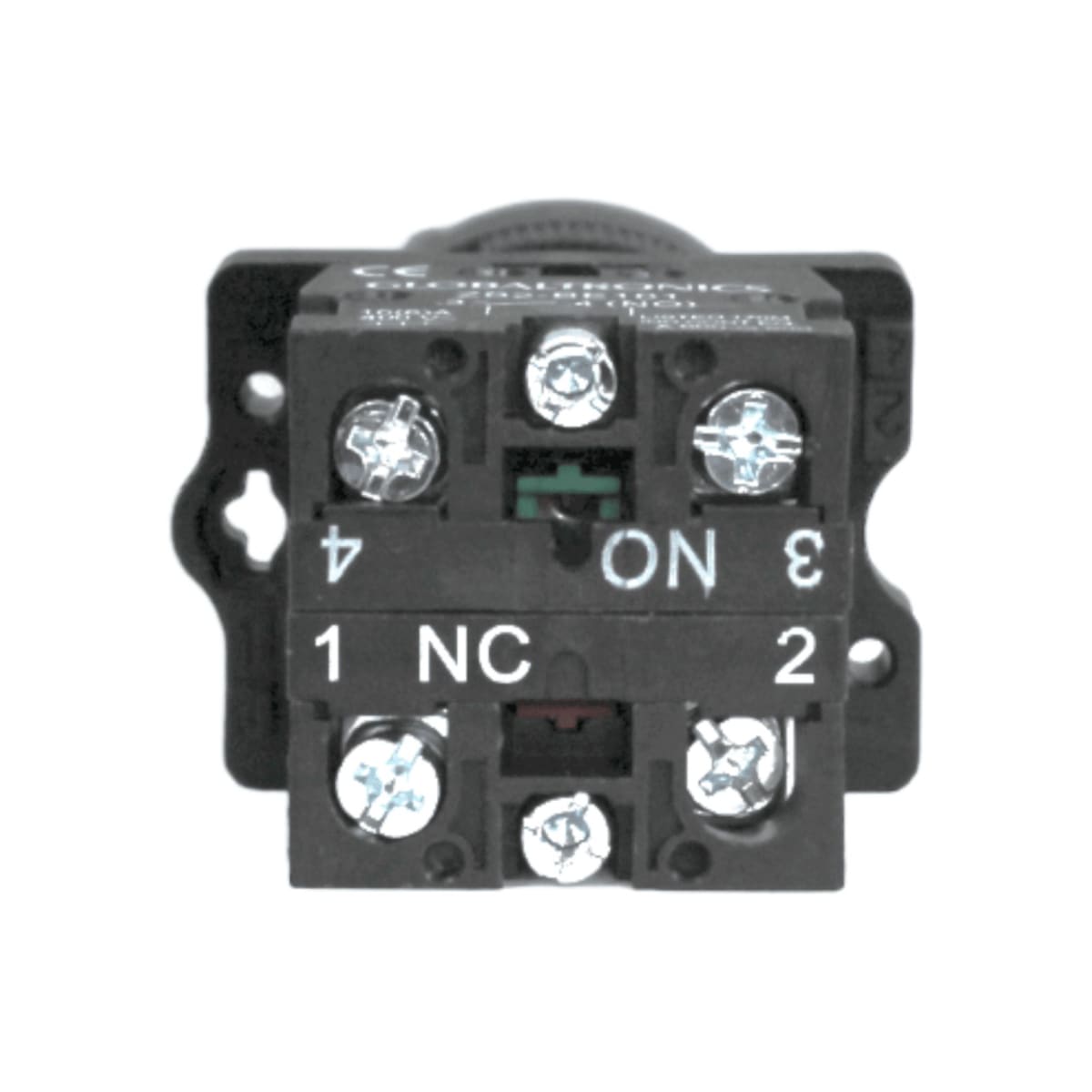 Selector 2 Posiciones 10A 1NO + 1NC 22MM - CNC - Vista 3