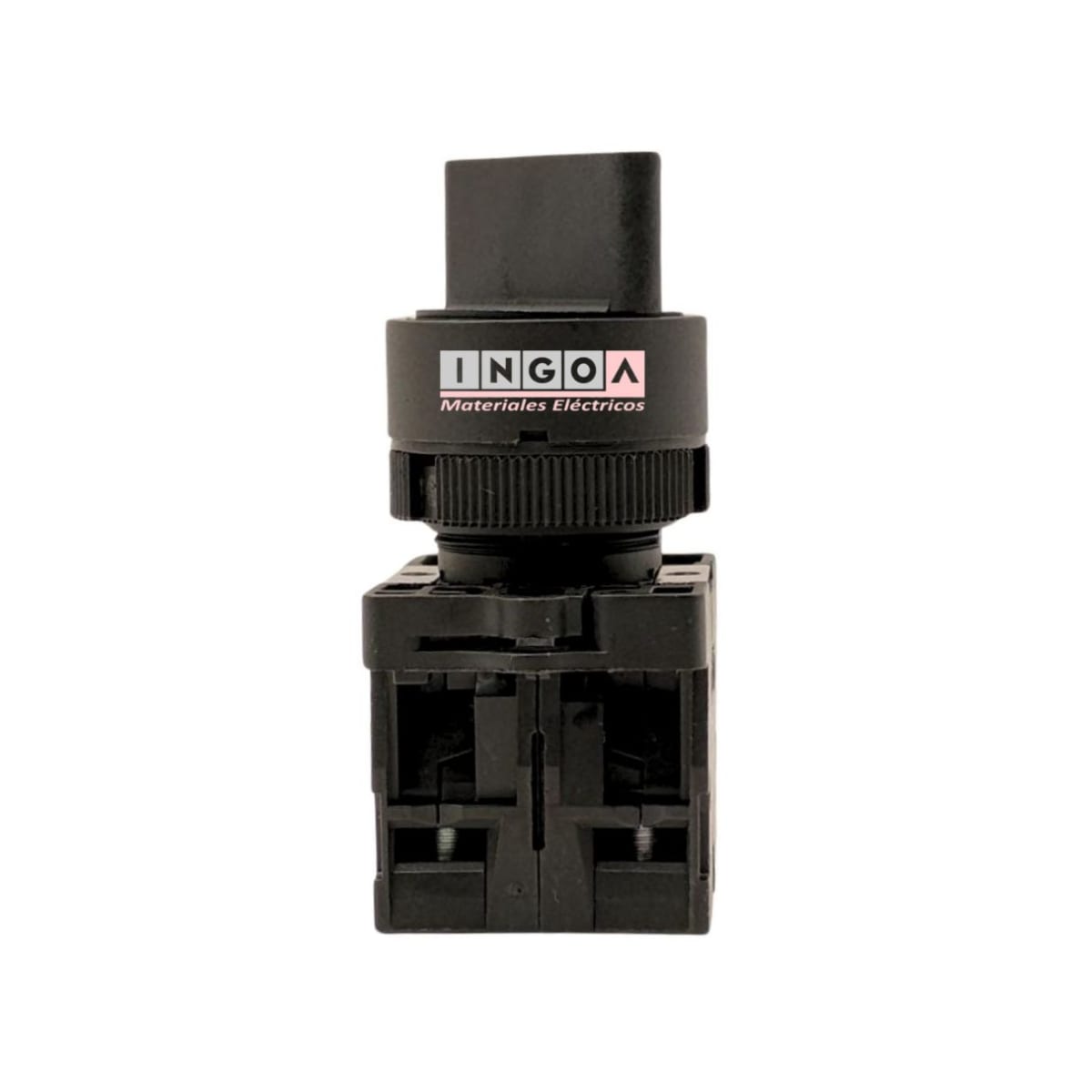 Selector 2 Posiciones Con Retorno 10A 1NO + 1NC 22MM - CNC4