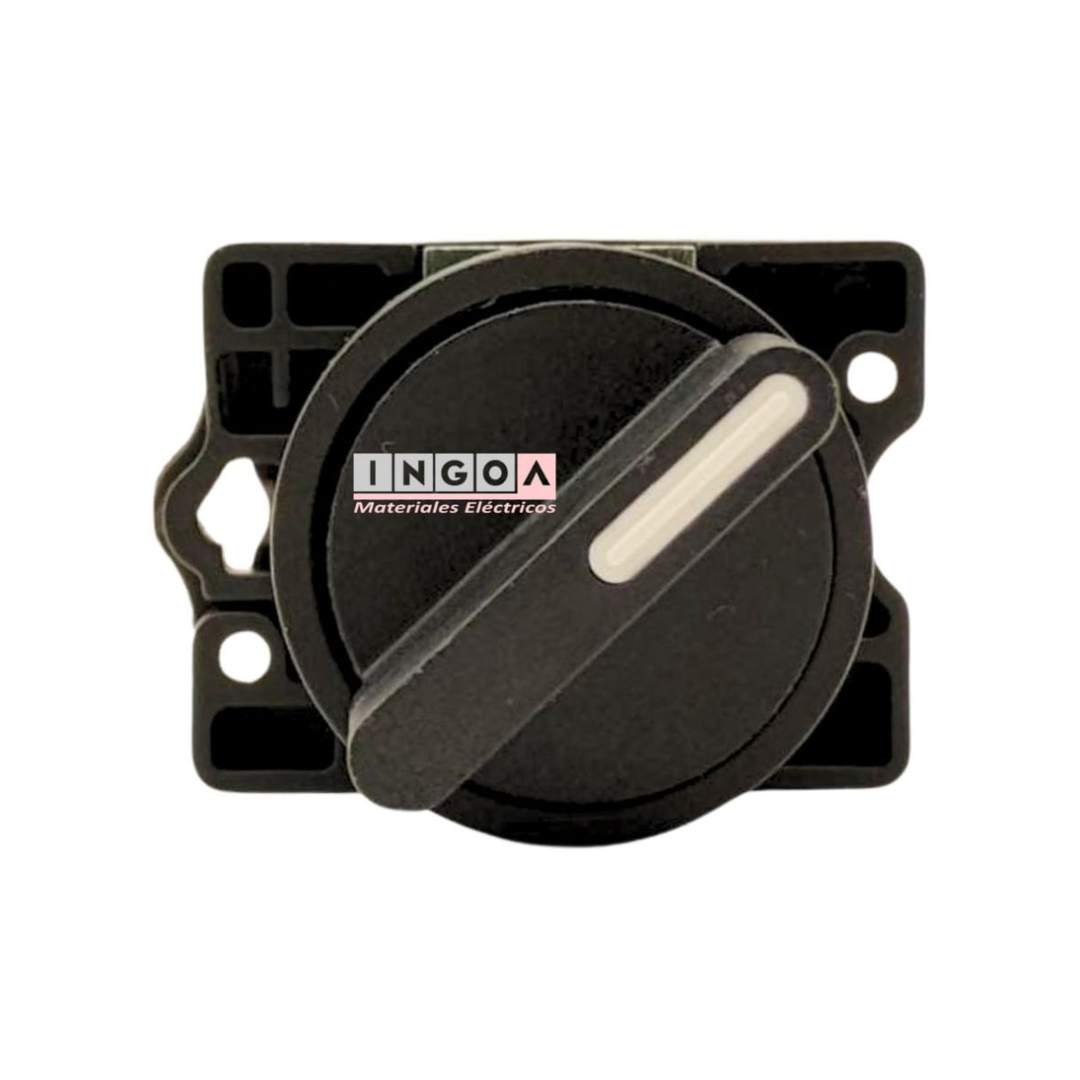 Selector 2 Posiciones Con Retorno 10A 1NO + 1NC 22MM - CNC - Vista 5