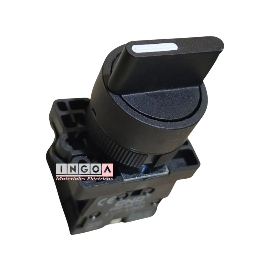 Selector 3 Posiciones 10A 2NO 22MM - CNC - Vista 2