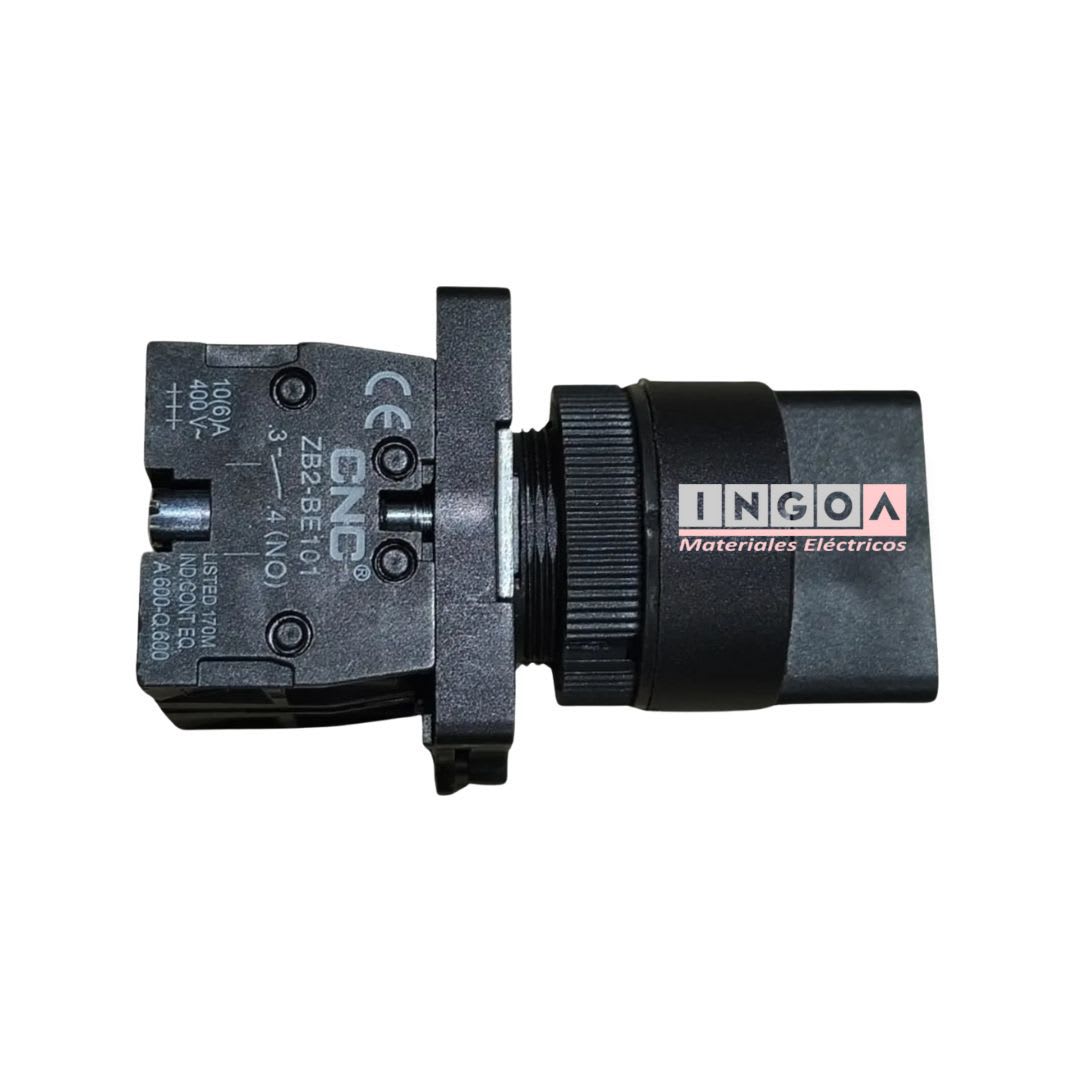 Selector 3 Posiciones 10A 2NO 22MM - CNC - Vista 4