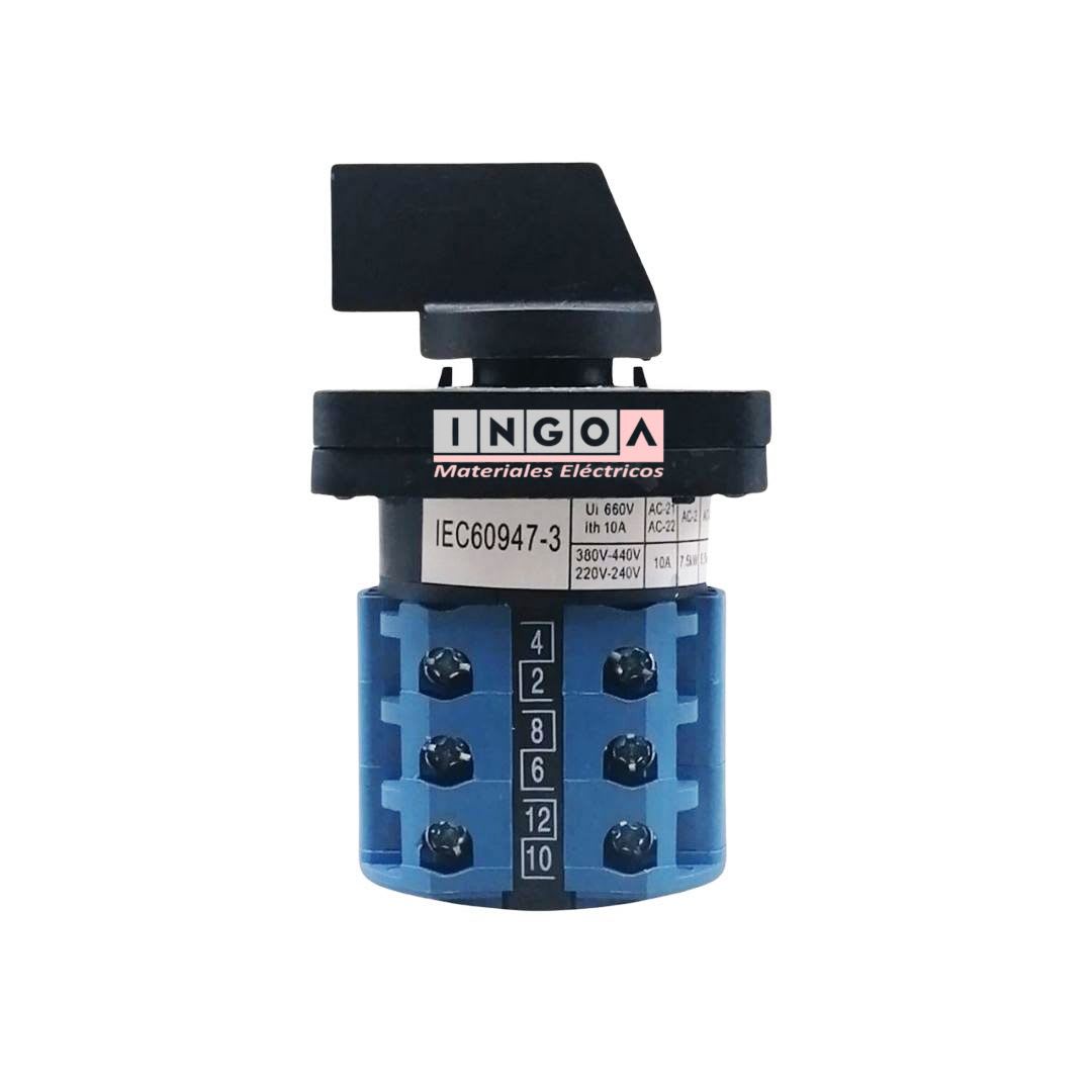 Selector 3 Posiciones Tipo Pacco 10A3