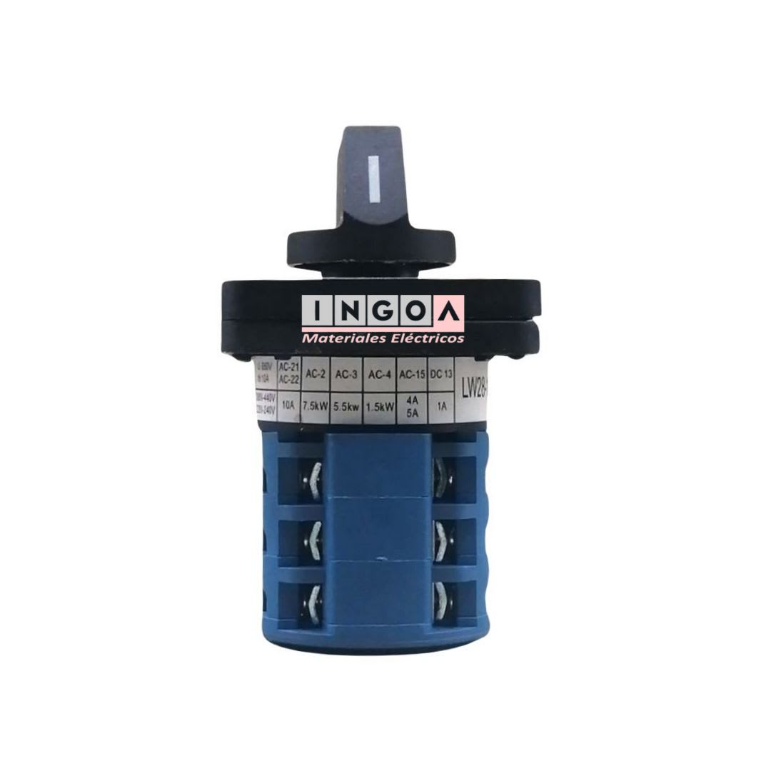 Selector 3 Posiciones Tipo Pacco 10A6