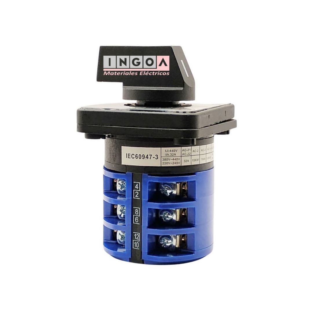 Selector 3 Posiciones Tipo Pacco  32A4