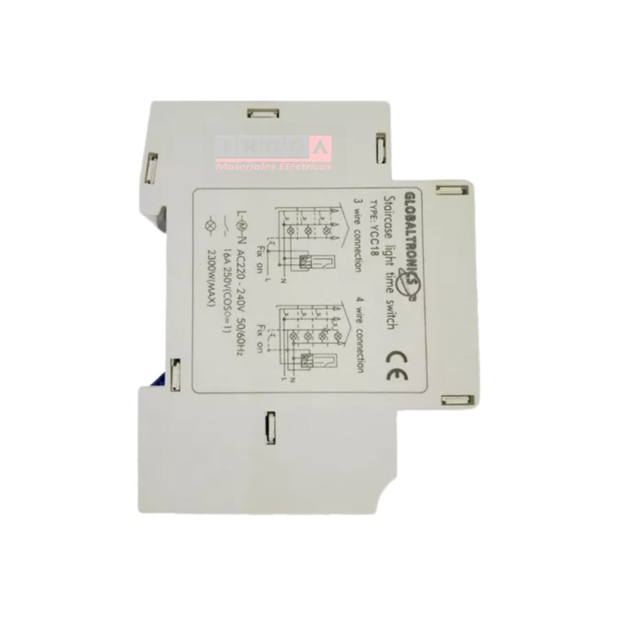 Rele Iluminacion Escala Pasillo 0.5-20MIN 16A 250V 1NO2