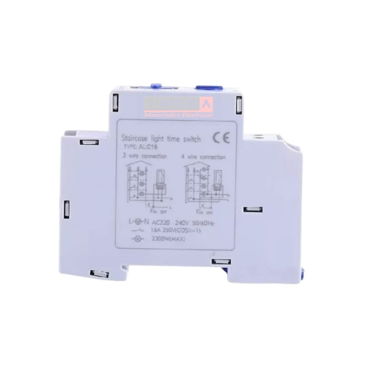 Rele Iluminacion Escala Pasillo 0.5-20MIN 16A 250V 1NO4