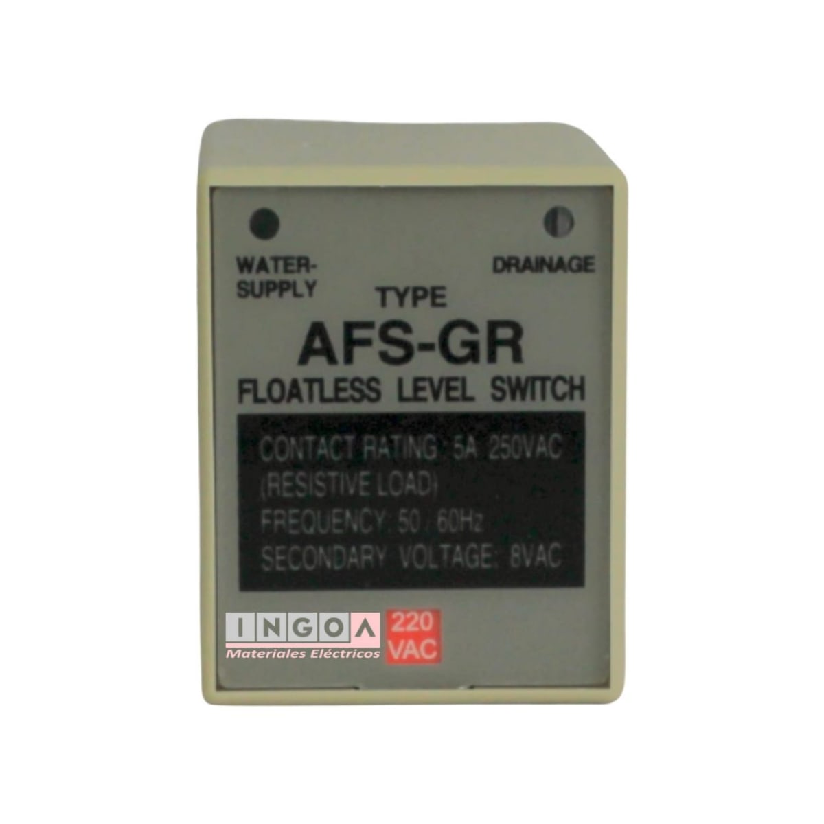 Rele Controlador de Nivel de Líquidos AFS-GR (8 pines) CNC - Vista 2