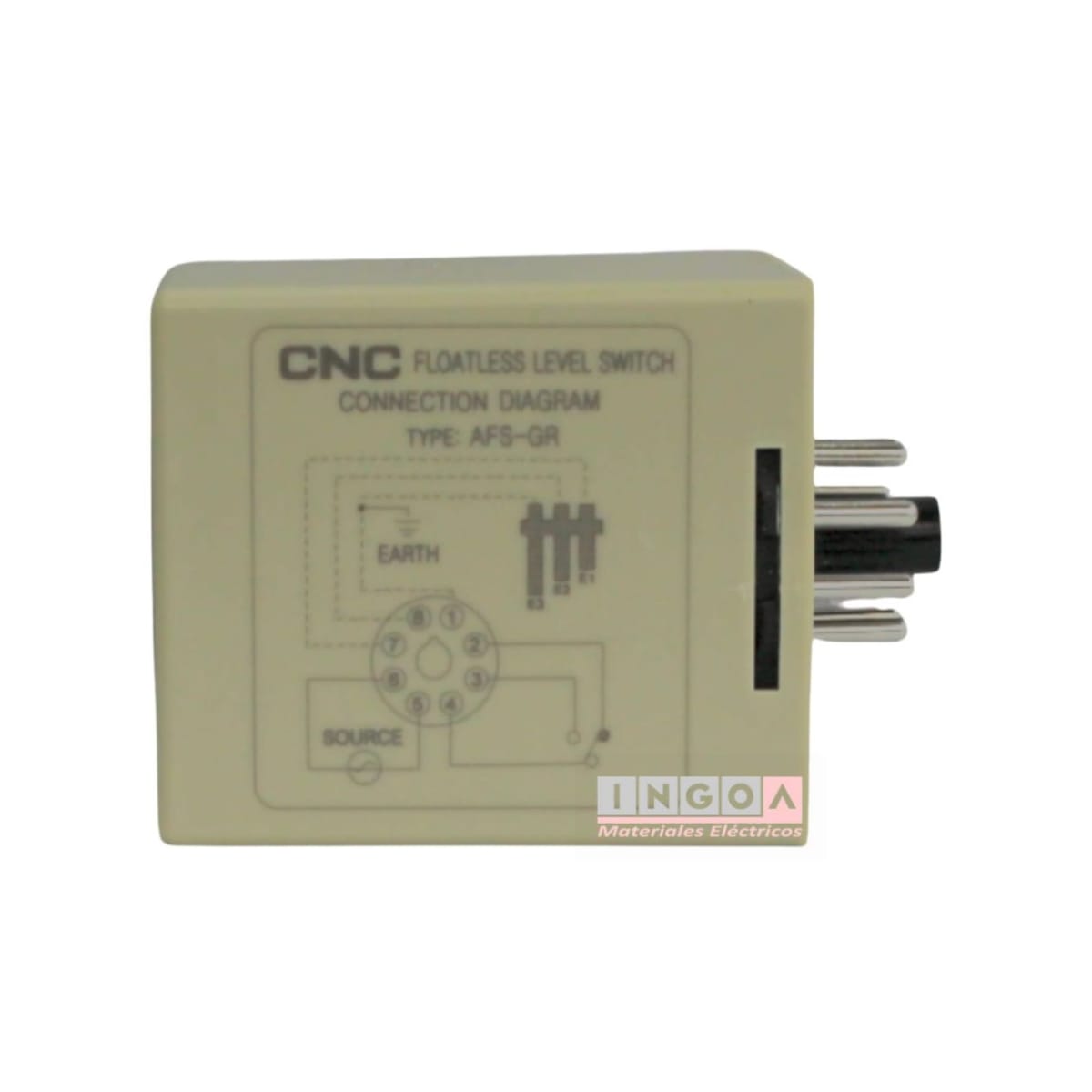Rele Controlador de Nivel de Líquidos AFS-GR (8 pines) CNC3