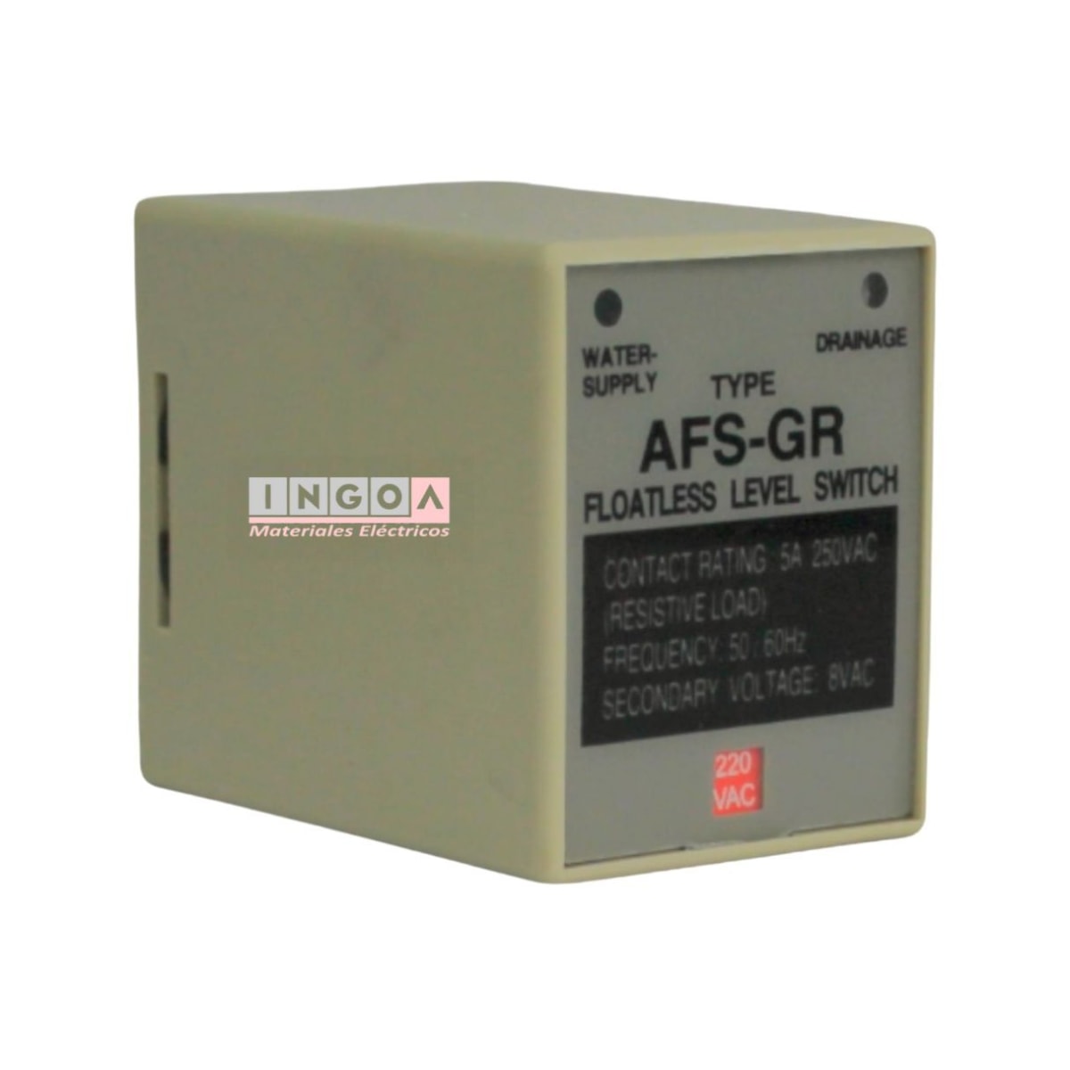 Rele Controlador de Nivel de Líquidos AFS-GR (8 pines) CNC - Vista 4