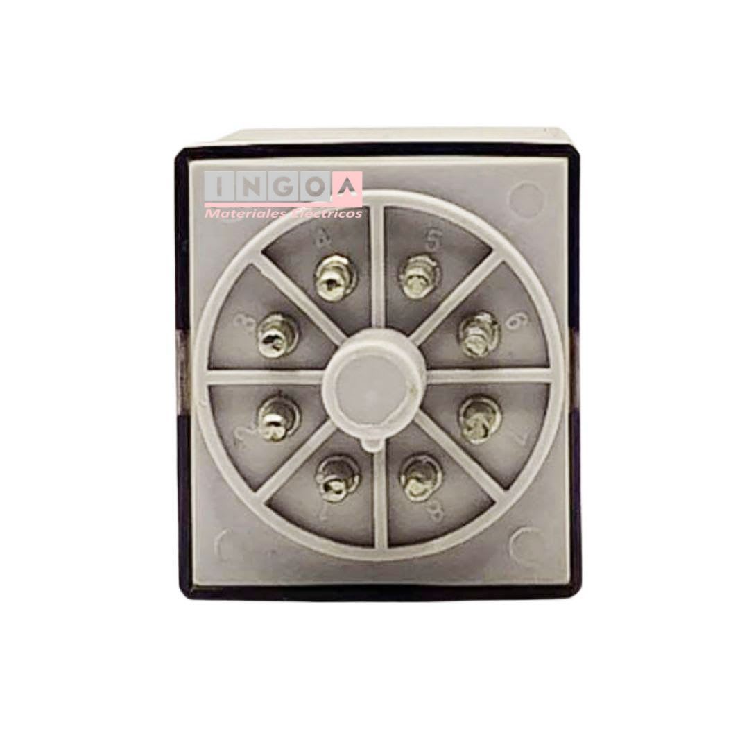 Rele Octal 8Pines Bobina 220Vac 2NC + 2NO - Vista 3