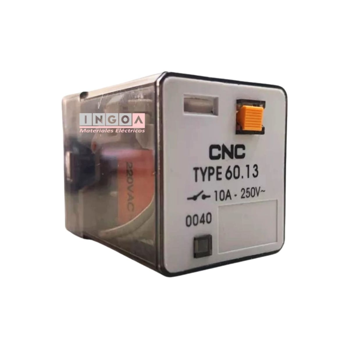 Rele Undecal 11Pines Bobina 220Vac 3NC + 3NO - Vista 2