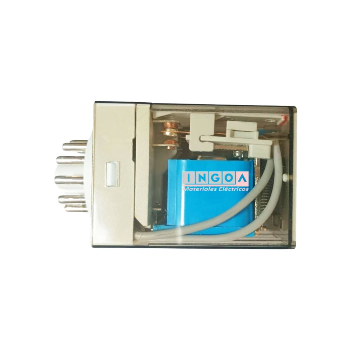 Rele Undecal 11Pines Bobina 12Vdc 3NC + 3NO - Vista 3