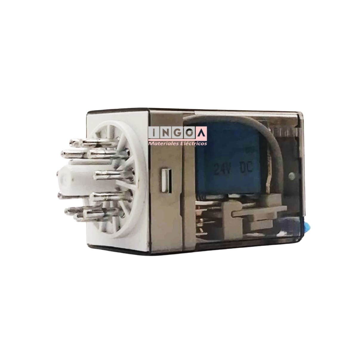 Rele Undecal 11Pines Bobina 24Vdc 3NC + 3NO - Vista 7