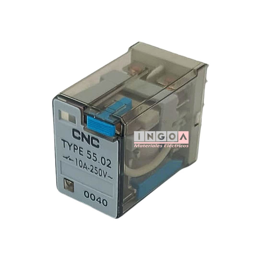 Mini Rele Octal 8Pines Bobina 12Vdc 2NC + 2NO - Vista 3