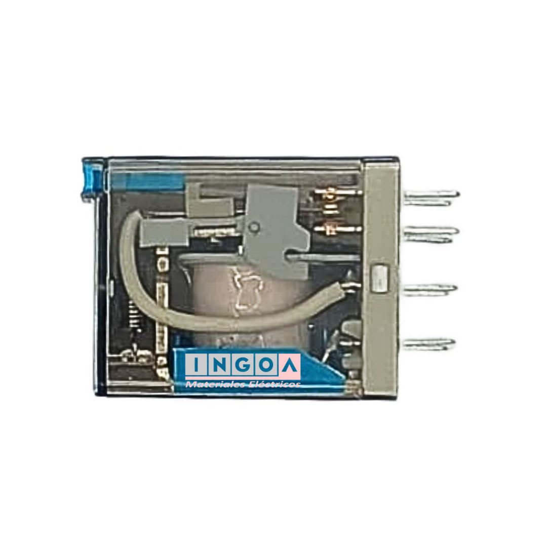 Mini Rele Octal 8Pines Bobina 12Vdc 2NC + 2NO - Vista 6