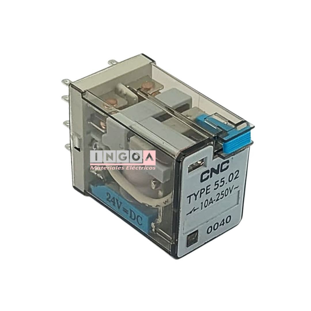 Mini Rele Octal 8Pines Bobina 24Vdc 2NC + 2NO - Vista 2