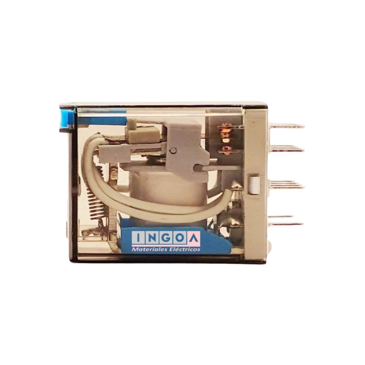 Mini Rele 14Pines Bobina 12Vdc 4NC + 4NO - Vista 2