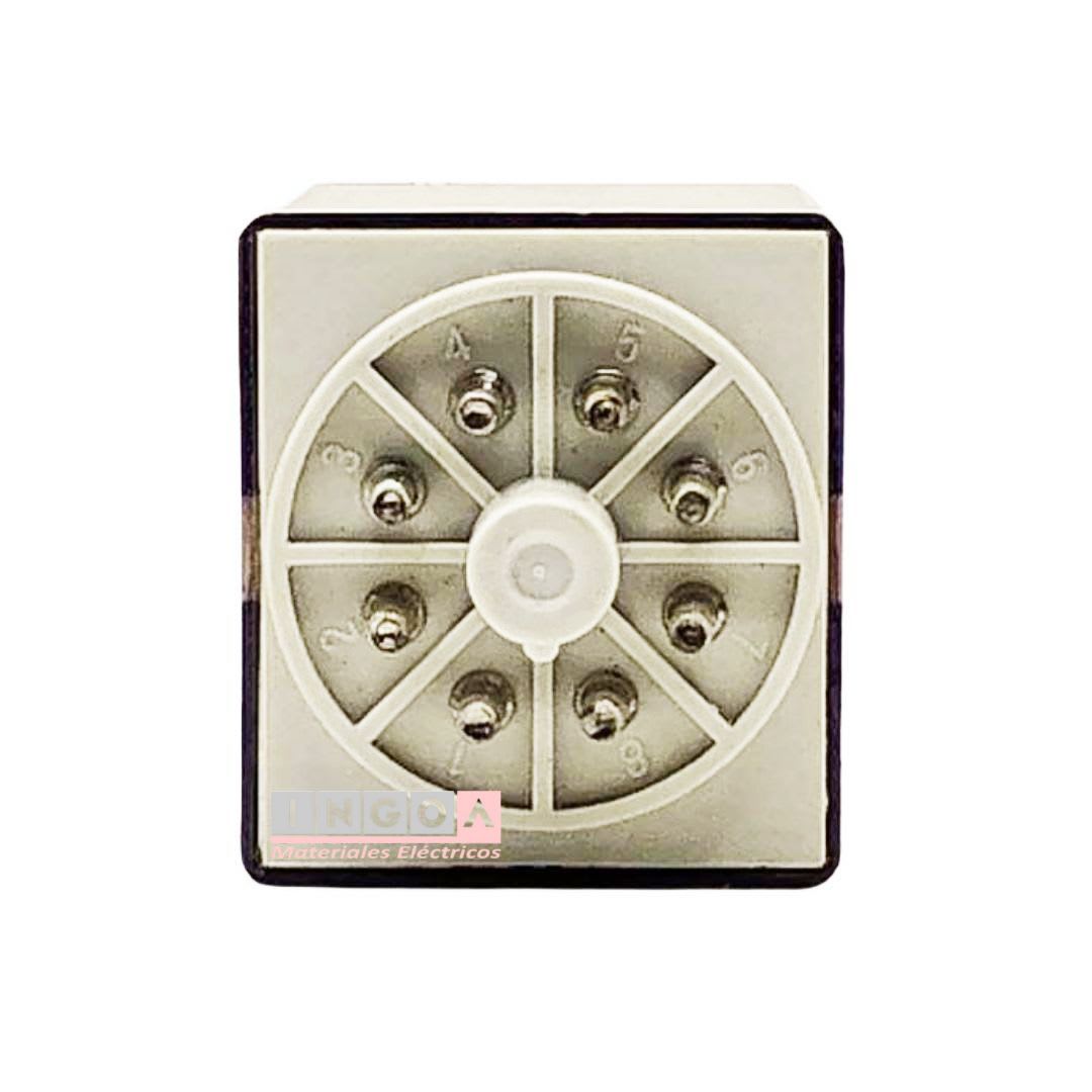 Rele Octal 8Pines Bobina 12Vac 2NC + 2NO - Vista 4