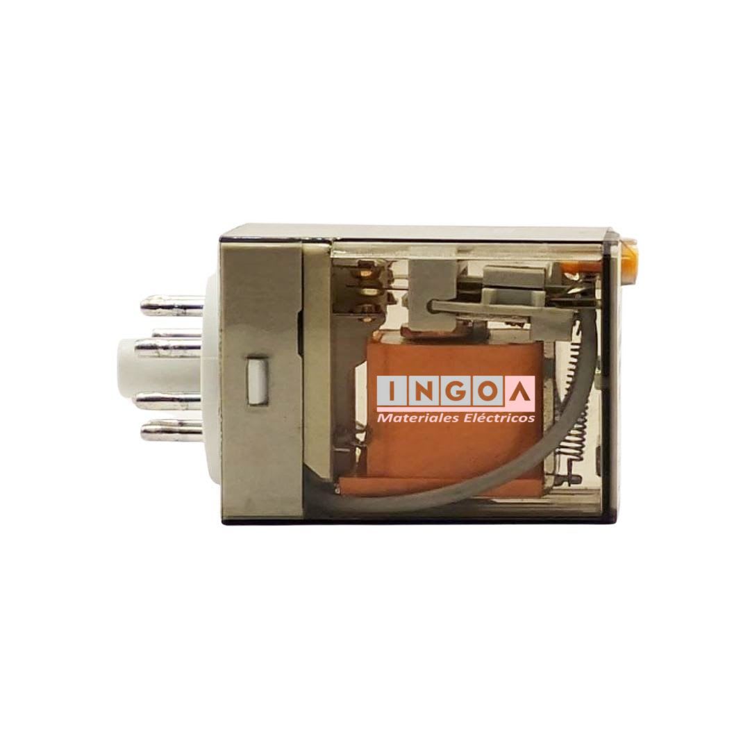 Rele Octal 8Pines Bobina 12Vac 2NC + 2NO - Vista 7