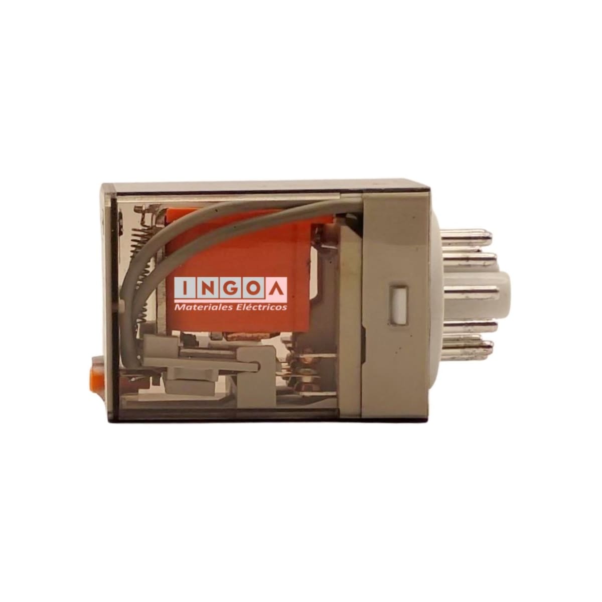 Rele Octal 8Pines Bobina 24Vac 2NC + 2NO - Vista 4