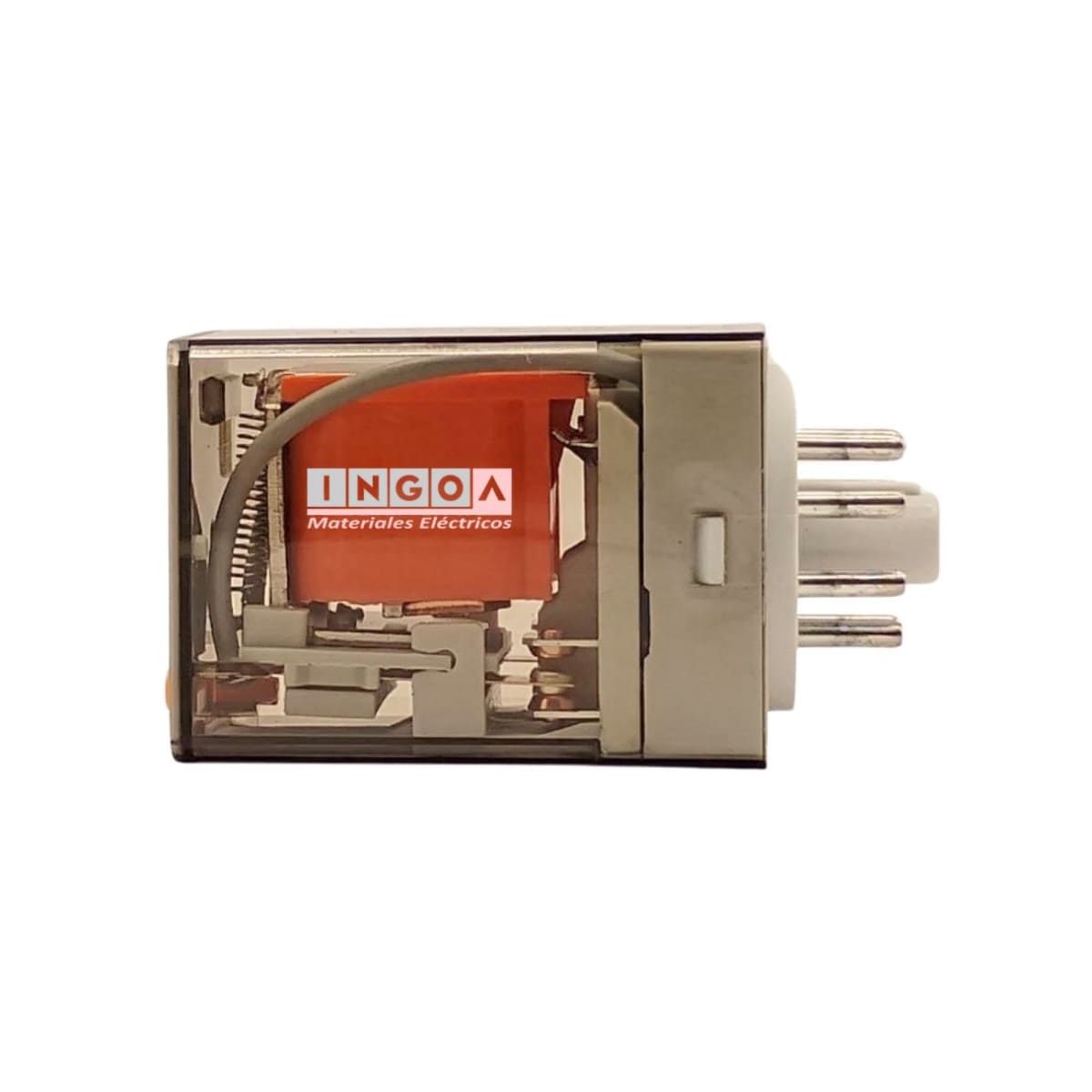 Rele Octal 8Pines Bobina 24Vac 2NC + 2NO - Vista 7