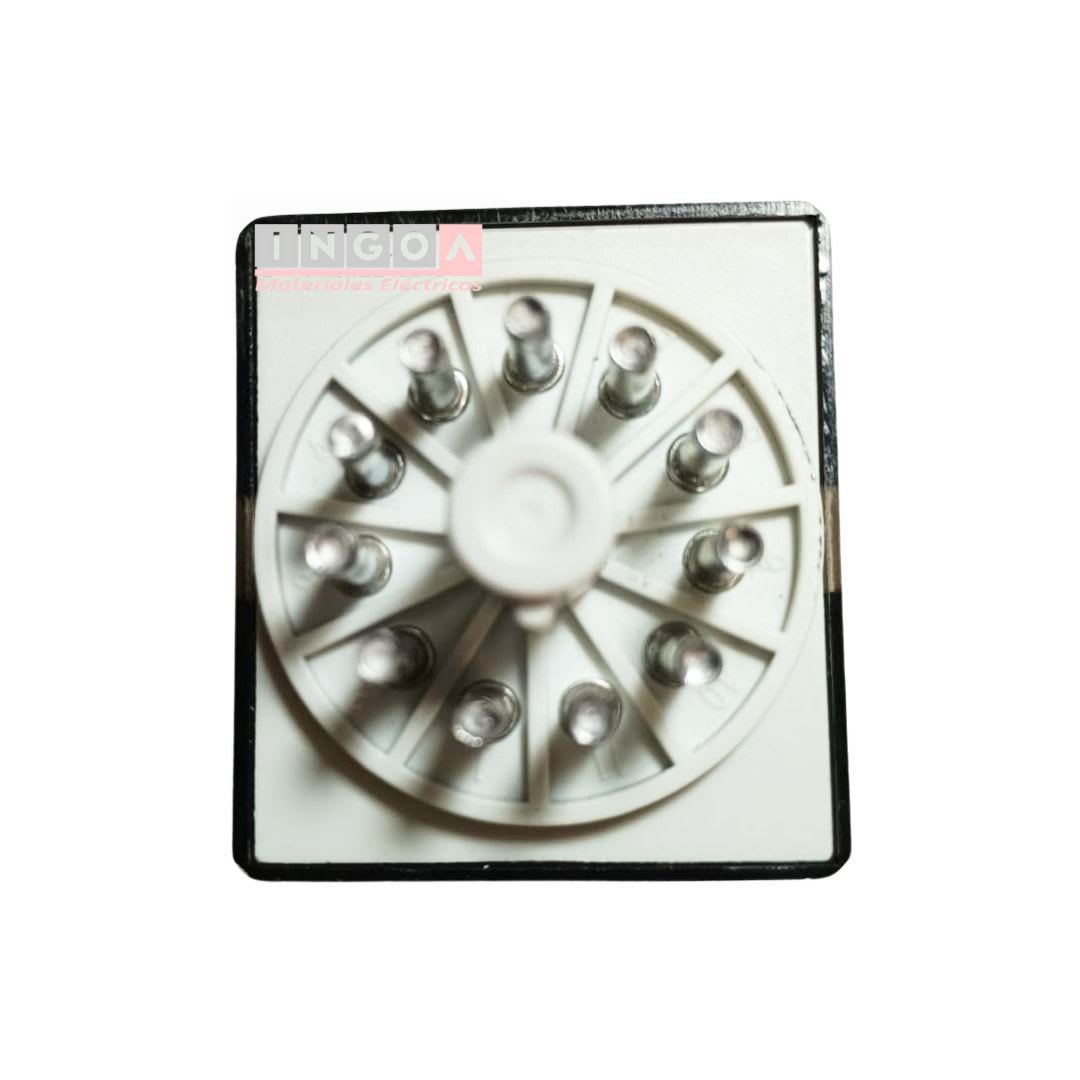Rele Undecal 11Pines Bobina 12Vac 3NC + 3NO - Vista 6