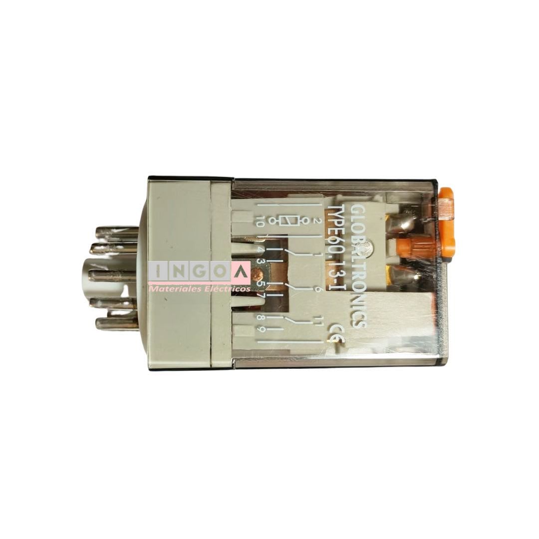 Rele Undecal 11Pines Bobina 12Vac 3NC + 3NO - Vista 2