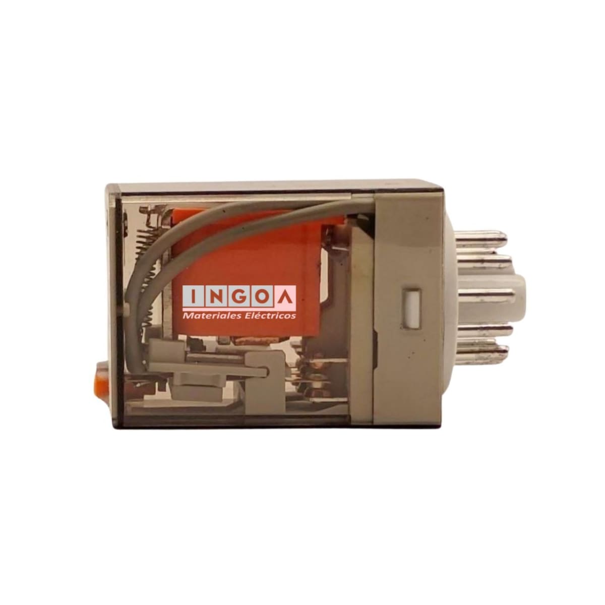 Rele Undecal 11Pines Bobina 24Vac 3NC + 3NO - Vista 2