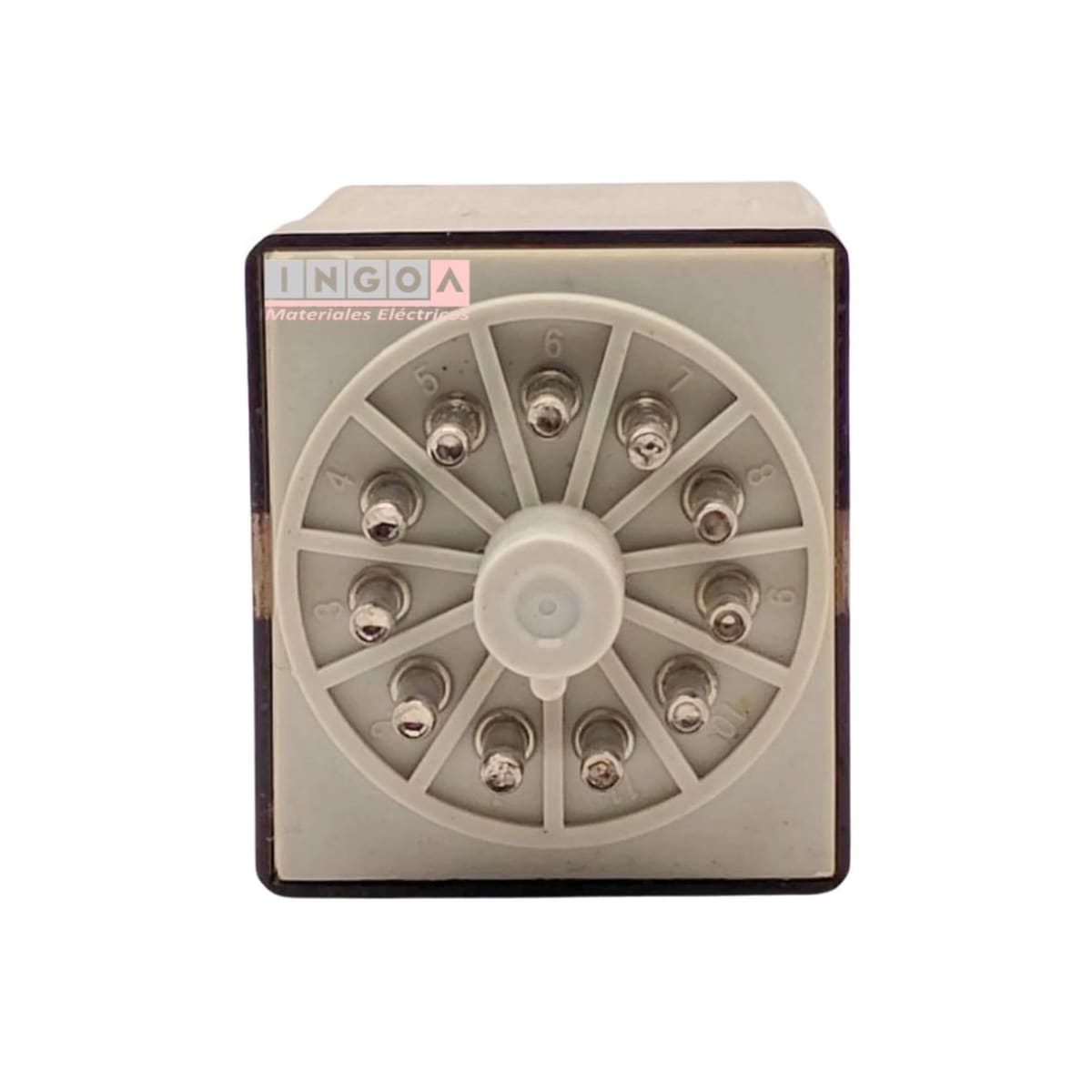 Rele Undecal 11Pines Bobina 24Vac 3NC + 3NO - Vista 3