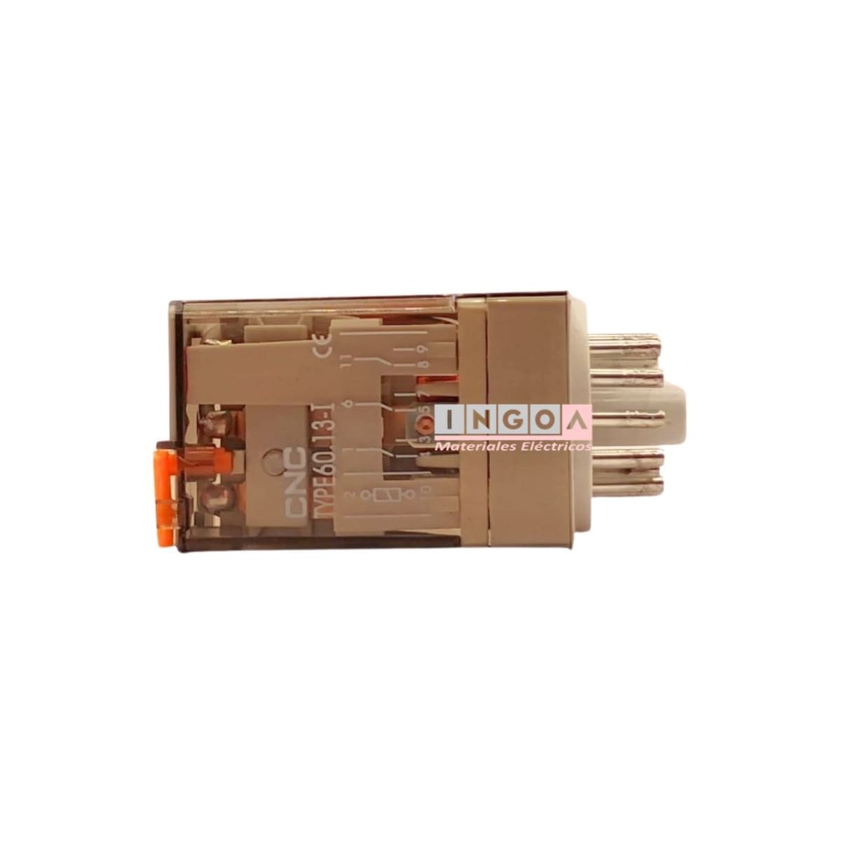Rele Undecal 11Pines Bobina 24Vac 3NC + 3NO - Vista 5