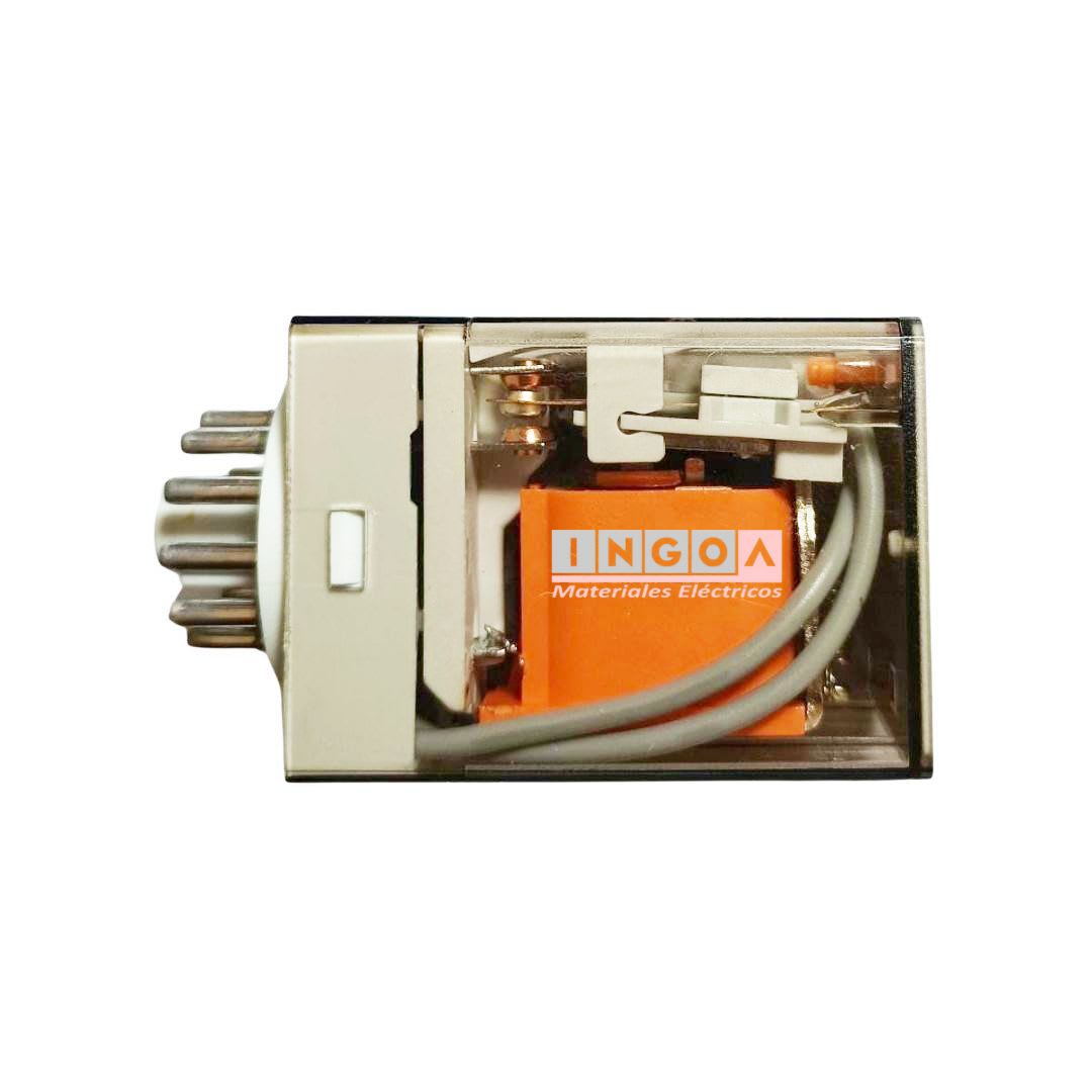 Rele Undecal 11Pines Bobina 110Vac 3NC + 3NO - Vista 5