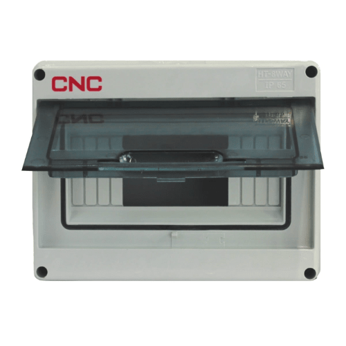 Tablero Exterior Sobrepuesto PVC IP65 8 Polos - CNC - Vista 2