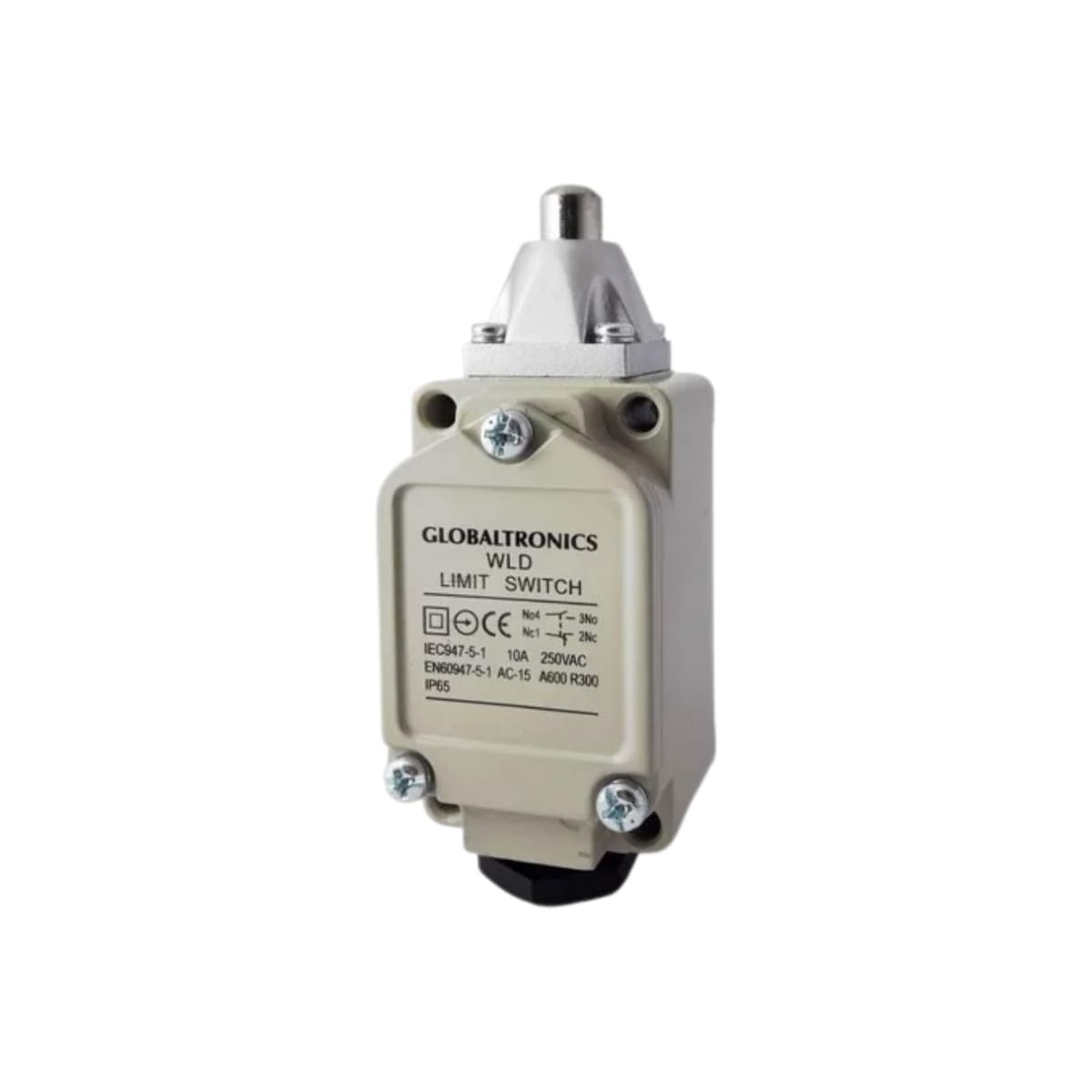 Final de Carrera WLD Limit Switch Con Piston Liso 10A 1NO+1NC IP65 0