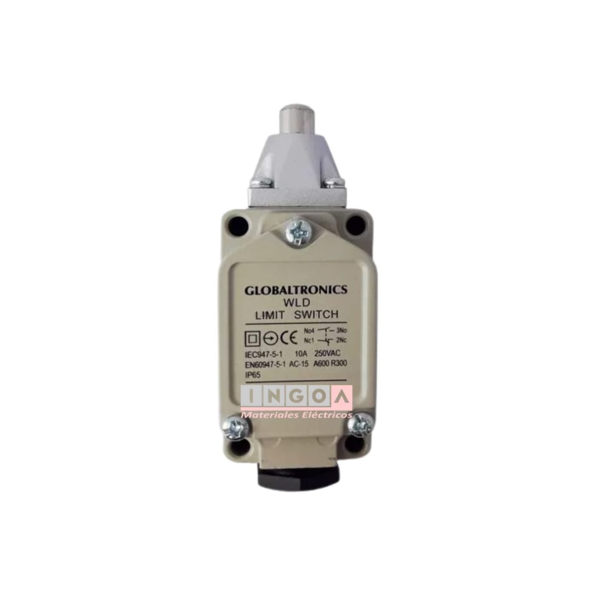 Final de Carrera WLD Limit Switch Con Piston Liso 10A 1NO+1NC IP65 - Vista 3