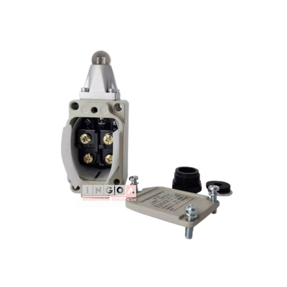 Final de Carrera WL-D Limit Switch Con Rueda 10A 1NO+1NC IP65 - Vista 4