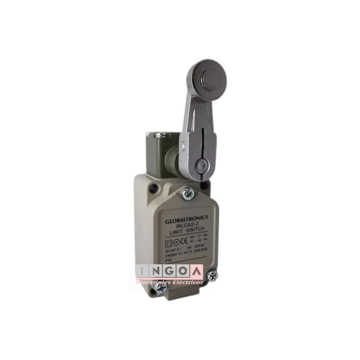 Final de Carrera WLCA2 Limit Switch Con Palanca y Rueda 10A 1NO+1NC IP65 - Vista 3