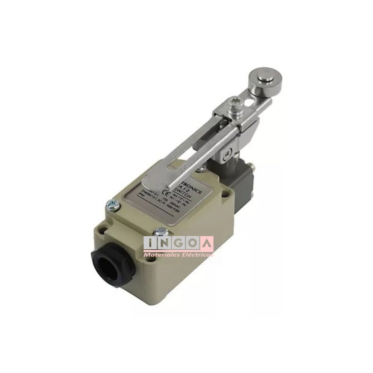 Final de Carrera WLCA12-2 Limit Switch Con Palanca Extendida y Rueda 10A 1NO+1NC IP652