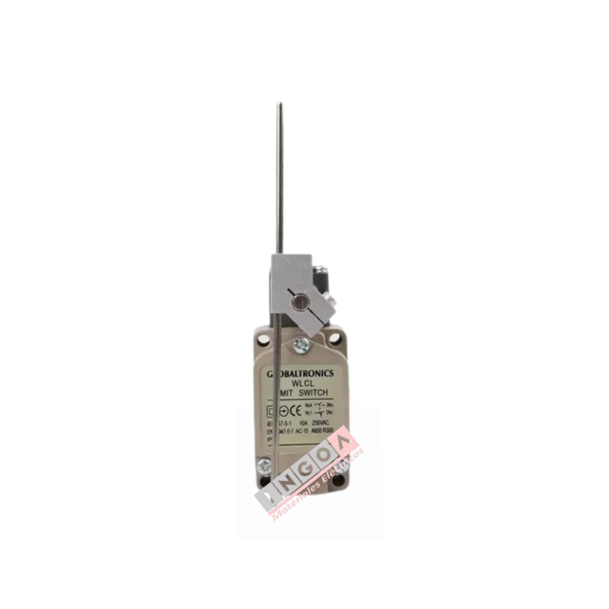 Final de Carrera WL-CL Limit Switch Con Palanca y Varilla 10A 1NO+1NC IP652