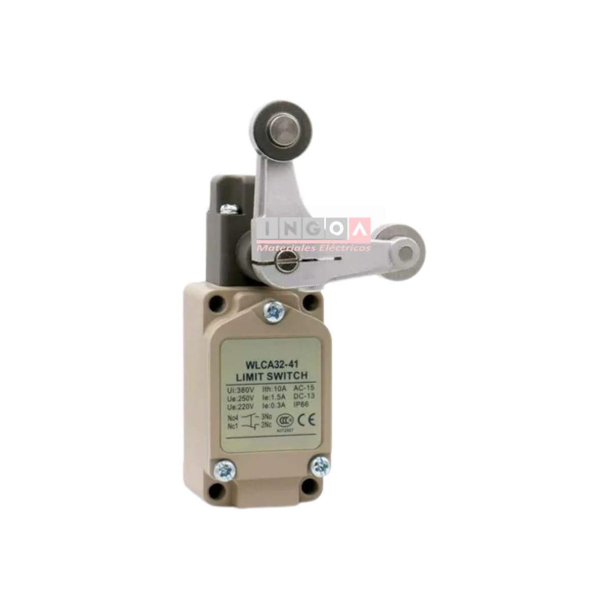 Final de Carrera WLCA32-41-43 Limit Switch de dos posiciones 10A 1NO+1NC IP65 - Vista 2