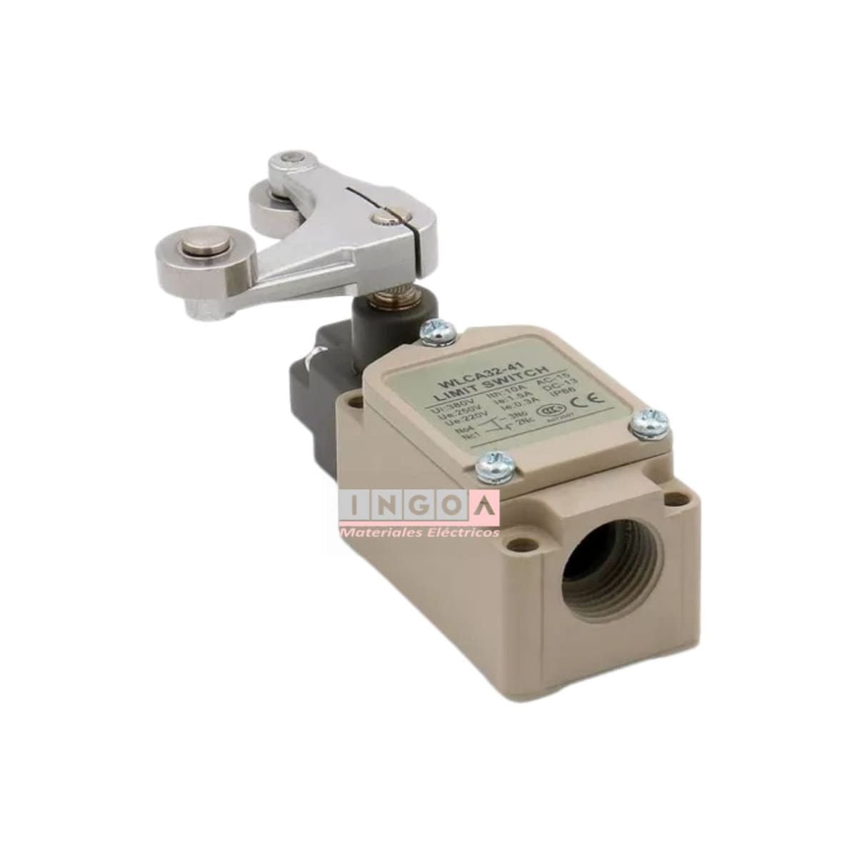 Final de Carrera WLCA32-41-43 Limit Switch de dos posiciones 10A 1NO+1NC IP65 - Vista 3