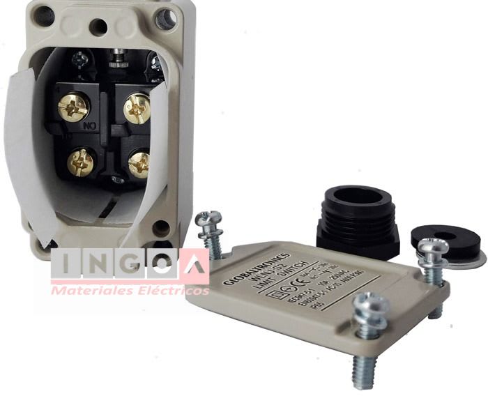 Final de Carrera WL-NJ-S2 Limit Switch Con Espiral 10A 1NO+1NC IP65 - Vista 2