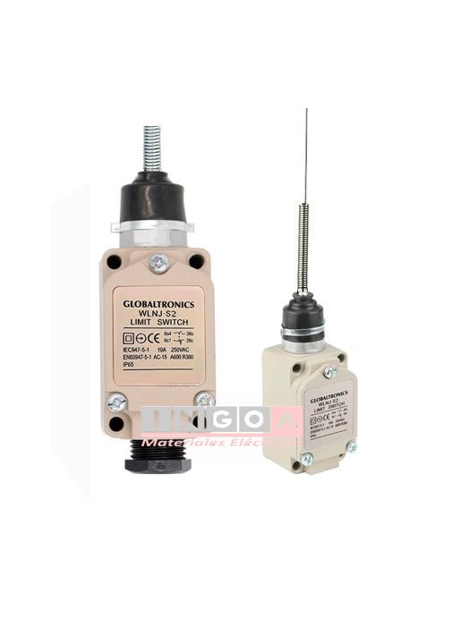 Final de Carrera WL-NJ-S2 Limit Switch Con Espiral 10A 1NO+1NC IP653