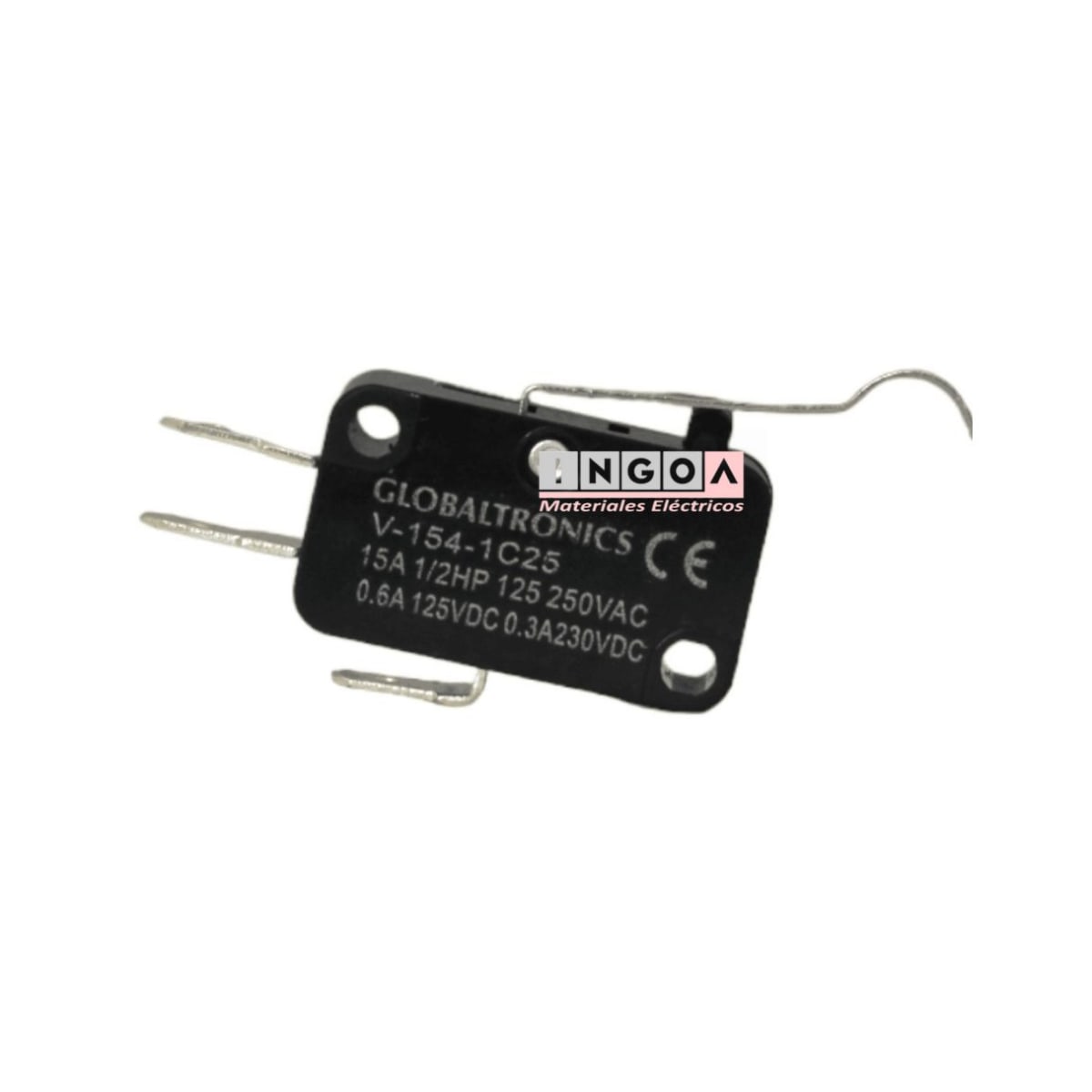 Microswitch V-154-1C25 250Vac 15A IP65 - Vista 2