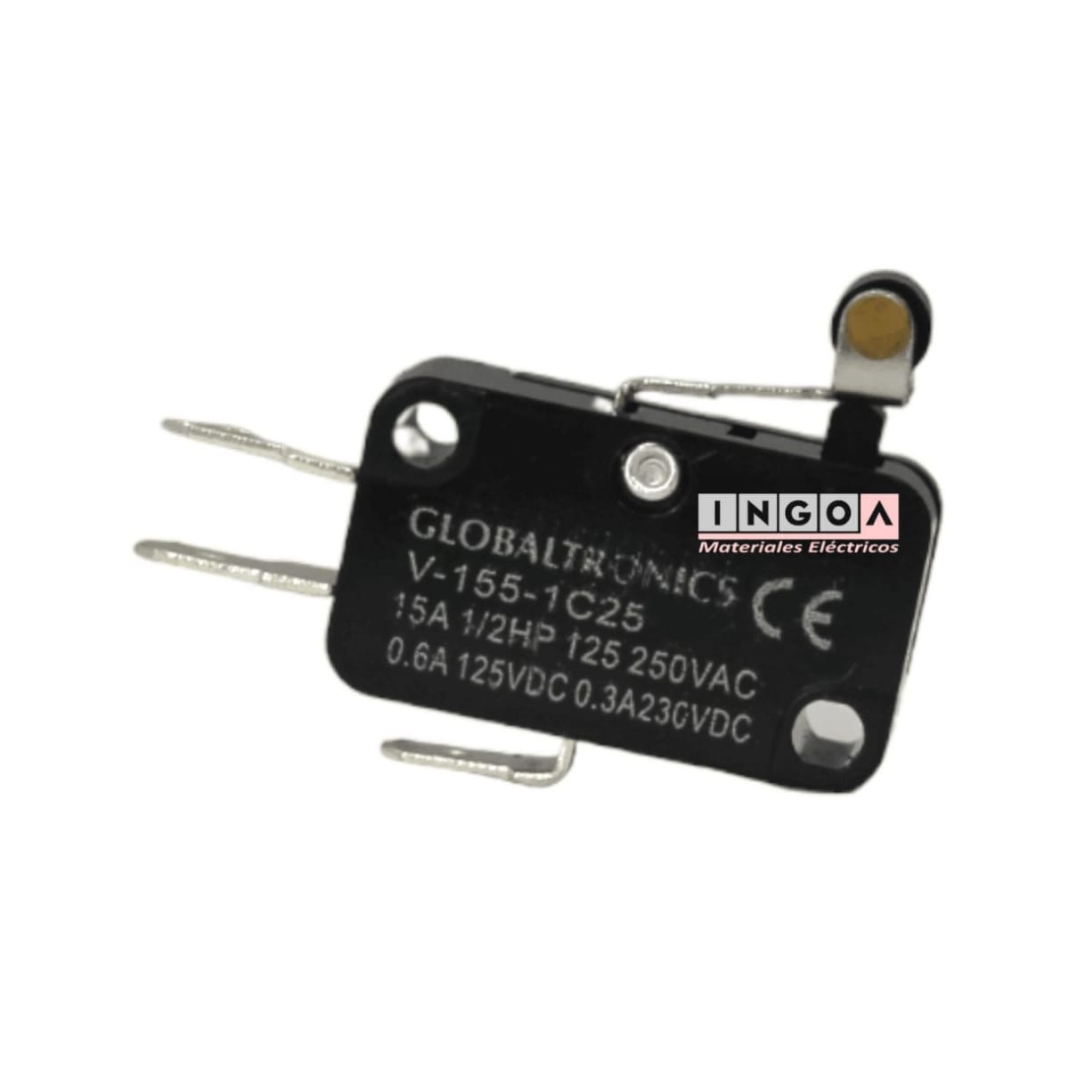 Microswitch V-155-1C25 250Vac 15A IP65 - Vista 2